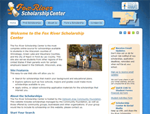 Tablet Screenshot of foxriverscholarshipcenter.org
